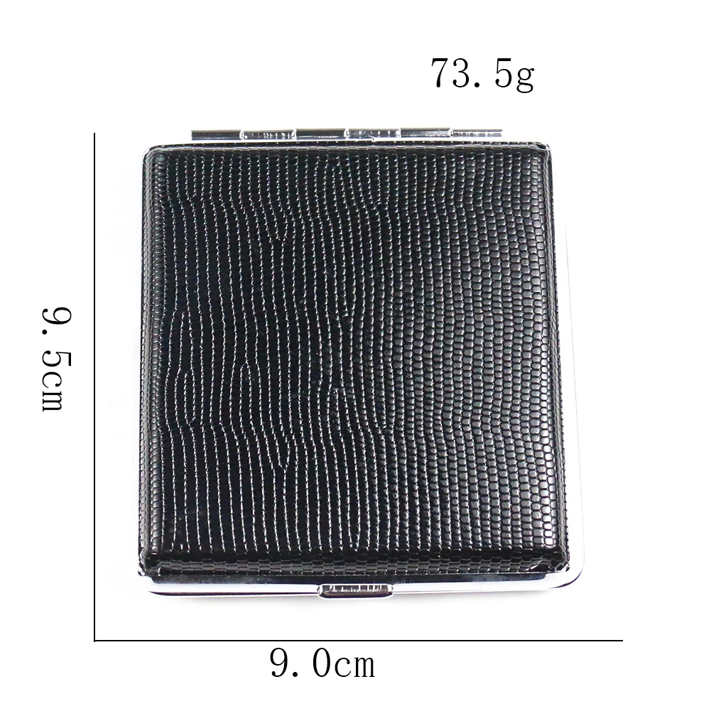 Кожаный металлический чехол для сигарет 1 шт. 20 палочек контейнер аксессуары