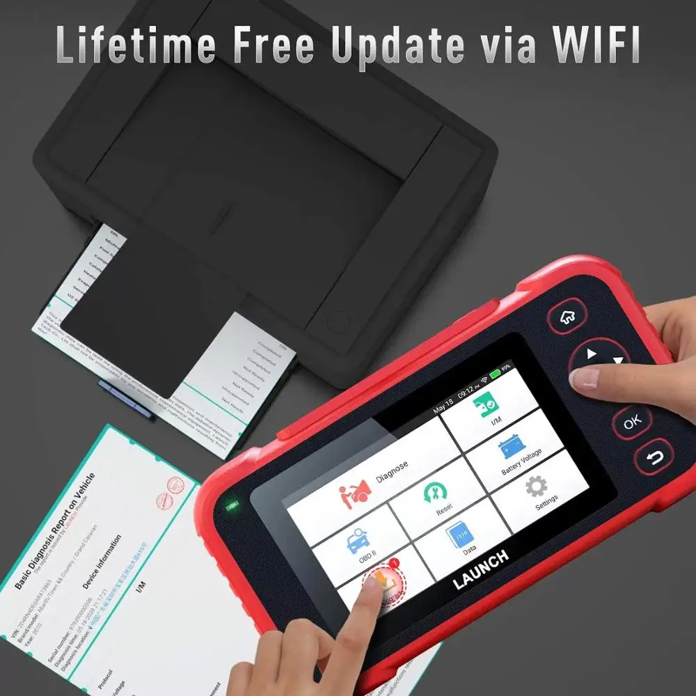 

LAUNCH CRP129i OBD2 Tools 4 System Oil Reset Car Diagnostic Tools 6100mAh Free Update Online WIFI