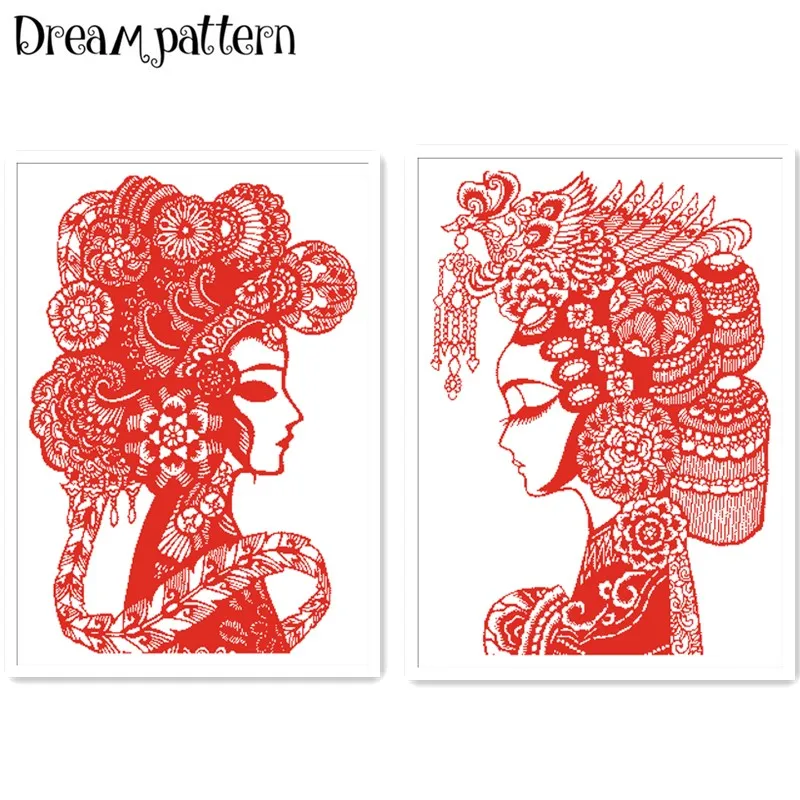 

Chinese beauty cross stitch package cartoon animal 18ct 14ct 11ct cloth cotton thread embroidery DIY handmade needlework