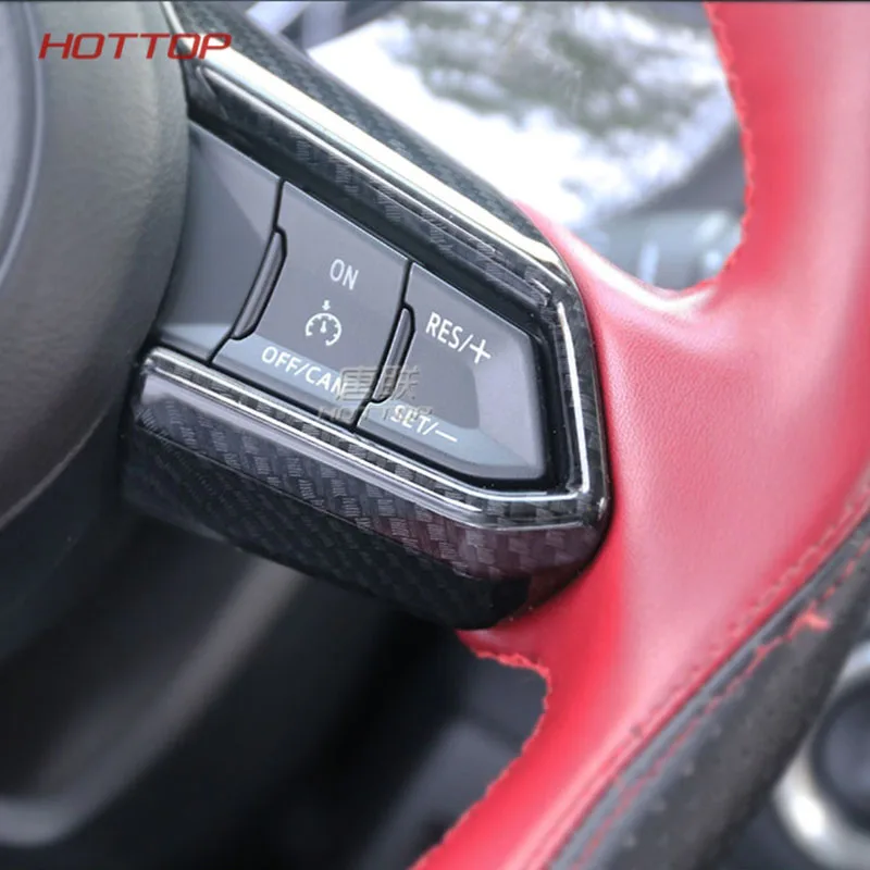 Наклейка на руль из углеродного волокна блестящий чехол для Mazda CX5 2017 2018 хэтчбек