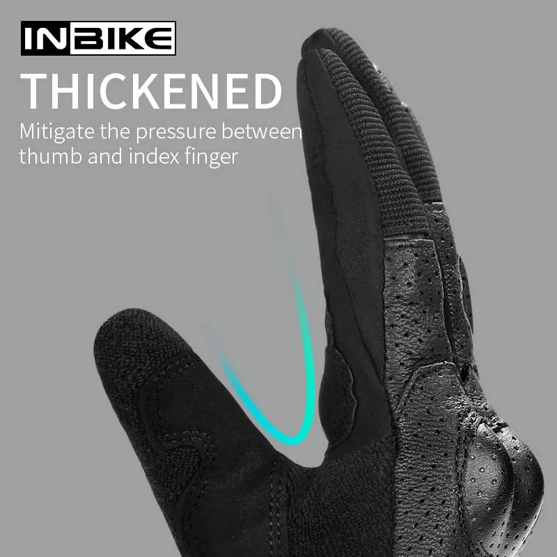 INBIKE Перчатки для мотоциклистов, дышащие защитные перчатки для мотора, перчатки для занятий спортом на открытом воздухе, перчатки для езды на велосипеде и гонок, мужские перчатки для езды на мотоцикле