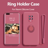 case for redmi note 9 pro case ring holder in one finger original silicone for xiaomi redmi note 9s 9 max k30 pro case for mi 10