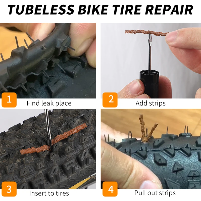 

WEST BIKING Bike Tire Repair Tool Tubeless Mini Portable Quick Tyre Repair Strip Kits Ultralight Cycling MTB Bicycle Accessories