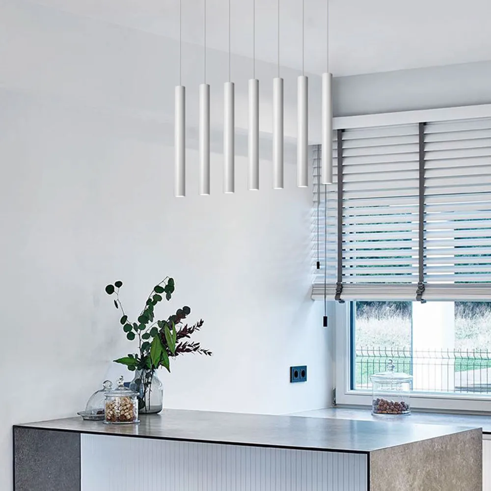 Светодиодный подвесной светильник s мини-светильник белый/черный для столовой