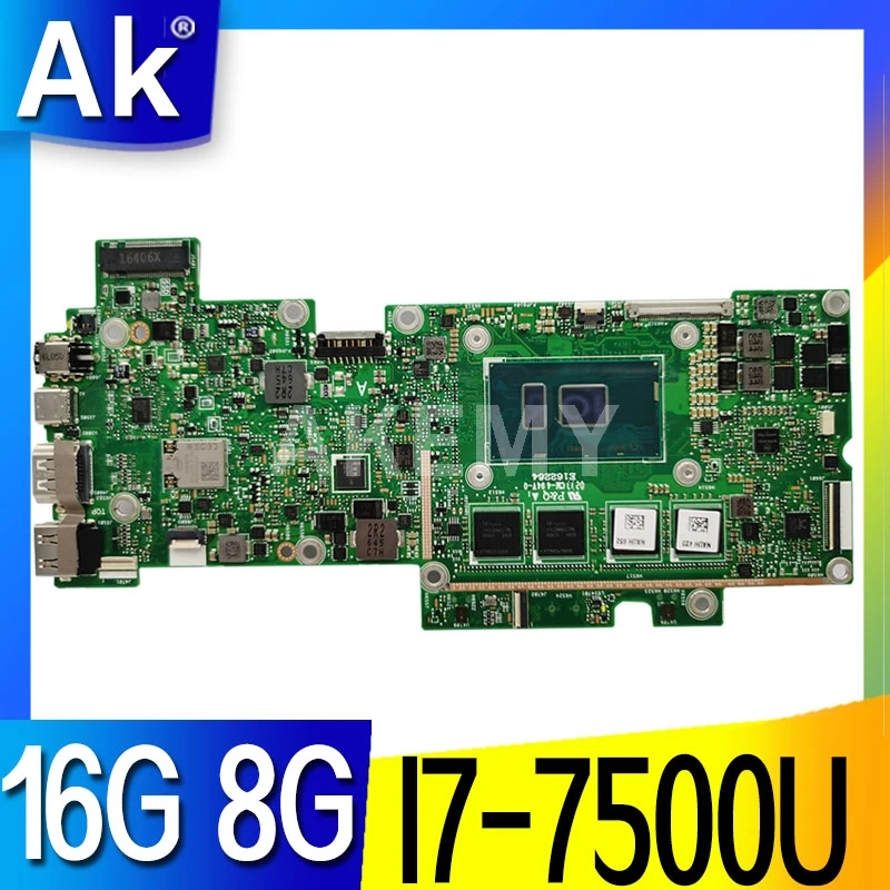 

Akemy T304UA 16G 8G I7-7500U материнская плата для ноутбука For Asus Transformer Pro T304U T304UA 12,6 материнская плата 100% тест