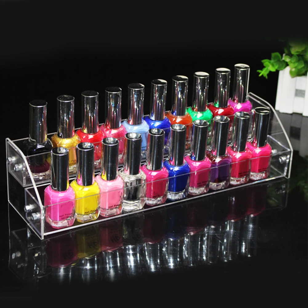 Горячая Распродажа! Многослойная прозрачная акриловая стойка для лака ногтей