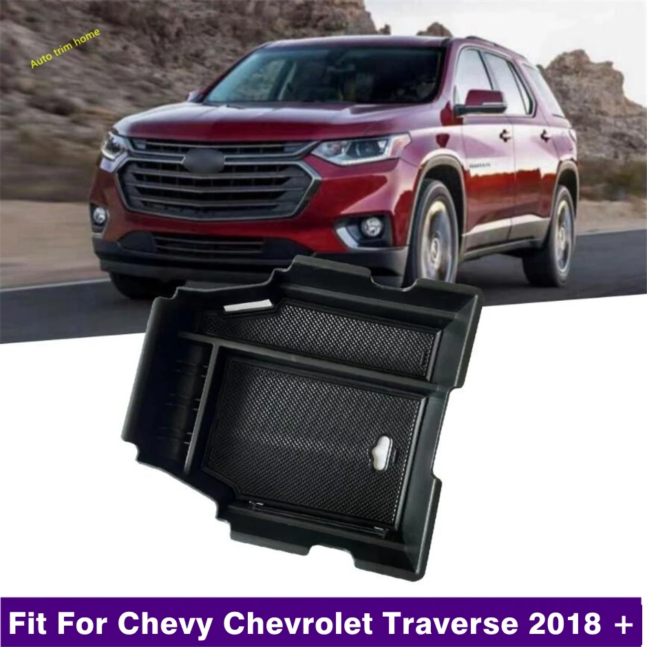

Car Center Console Armrest Storage Box Covers Interior Decoration Auto Accessories For Chevy Chevrolet Traverse 2018 - 2021