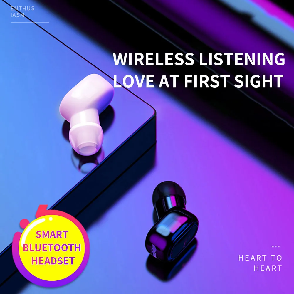 Erilles Мини bluetooth наушники беспроводные невидимые гарнитура на одно ухо In ear