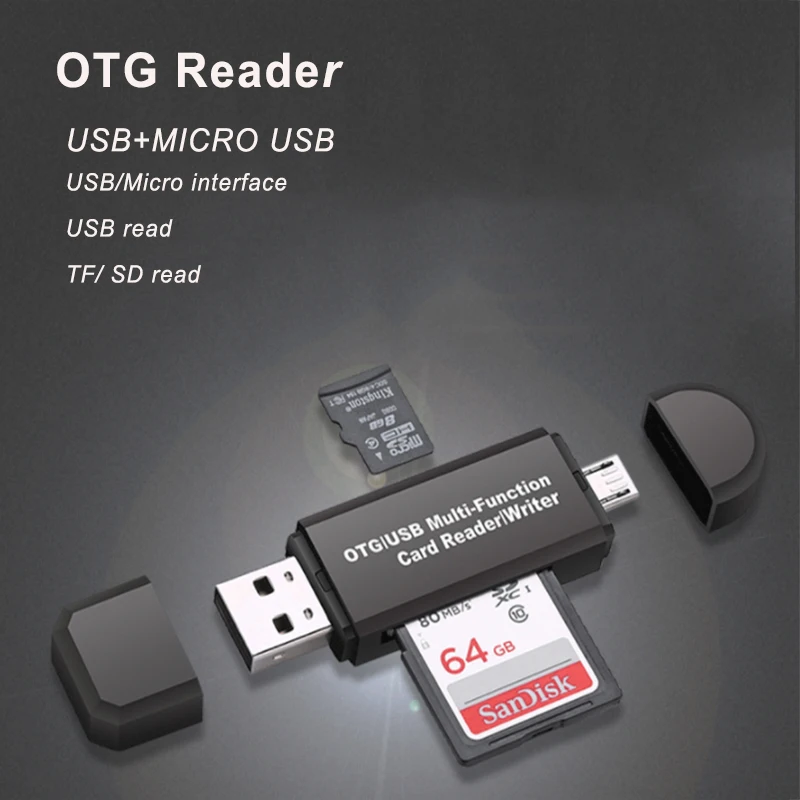 OTG Устройство для чтения карт Micro SD USB 2 0 адаптер флэш-накопитель устройство