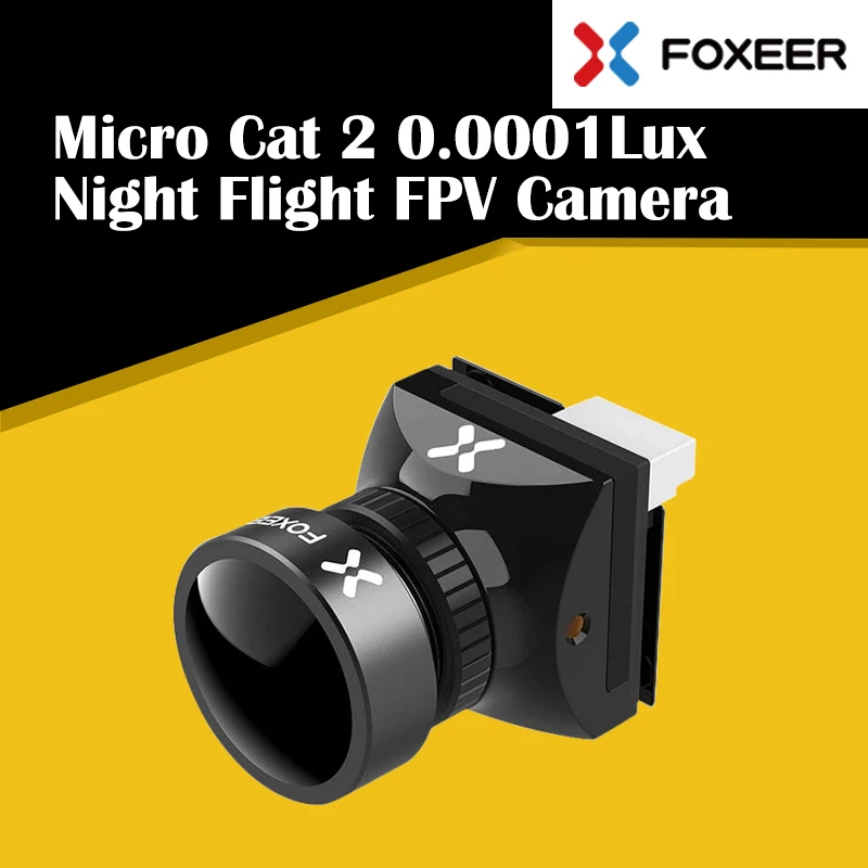 Новинка Foxeer Micro Cat 2 1200TVL Starlight 0.0001Lux FPV камера с низкой задержкой низким уровнем