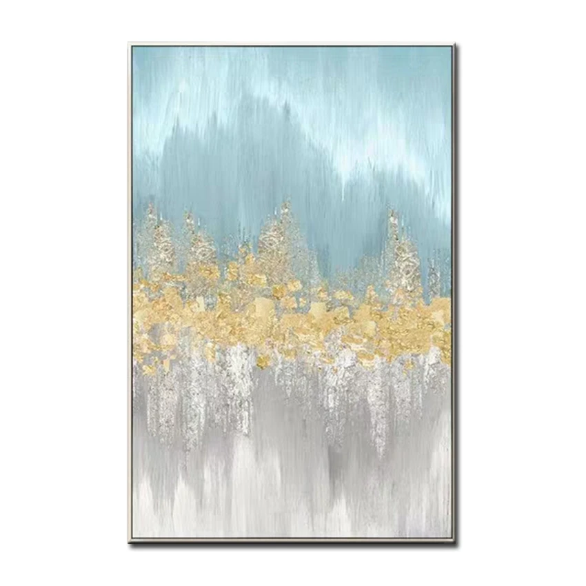 

Green Thick Mechanism High Quality Handmade Picture Wall Art Abstract Oil Painting Abstract On Canvas Painting Decor Artwork