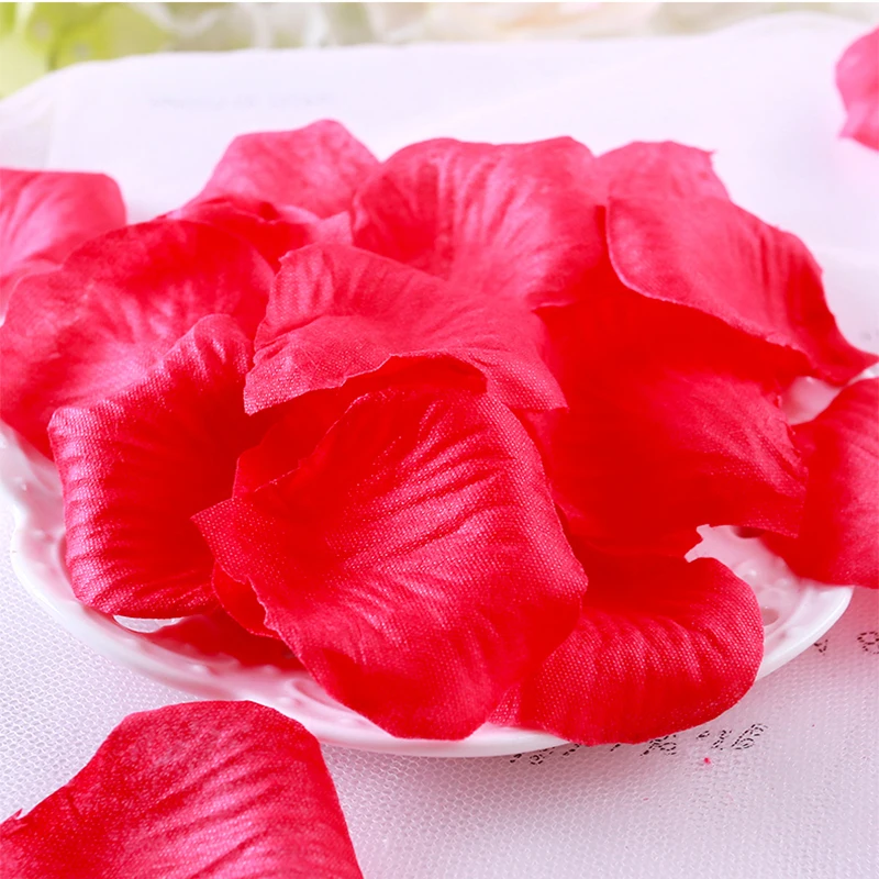 2000 свадебные украшения шелковые лепестки роз вечерние подарок на Новый год