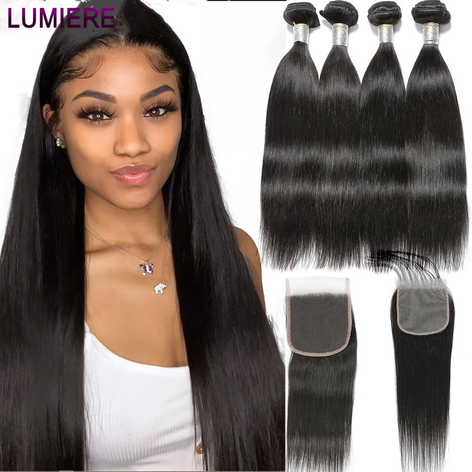 Индийские прямые человеческие волосы с косточками пучки переливающейся