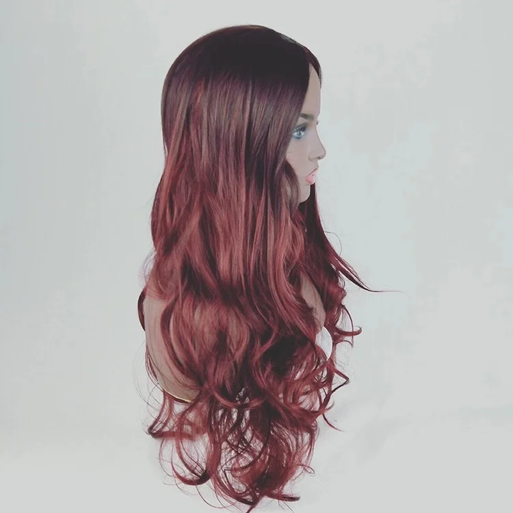 25 &quotдлинные волнистые кудри парик свободные глубокая волна кружева передние