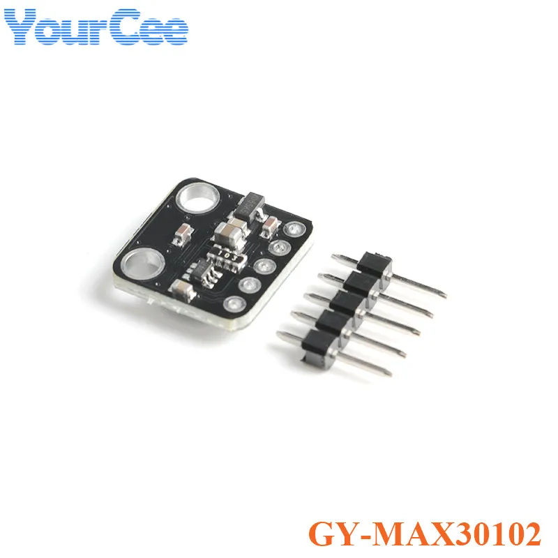 

MAX30102 Blood Oxygen Concentration Sensor Module Heart Rate Click GY-MAX30102 Breakout Board for Arduino