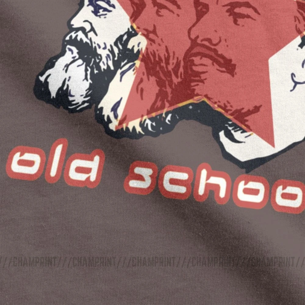 Футболка мужская из хлопка с принтом Маркса Энгельса Ленина коммунизма