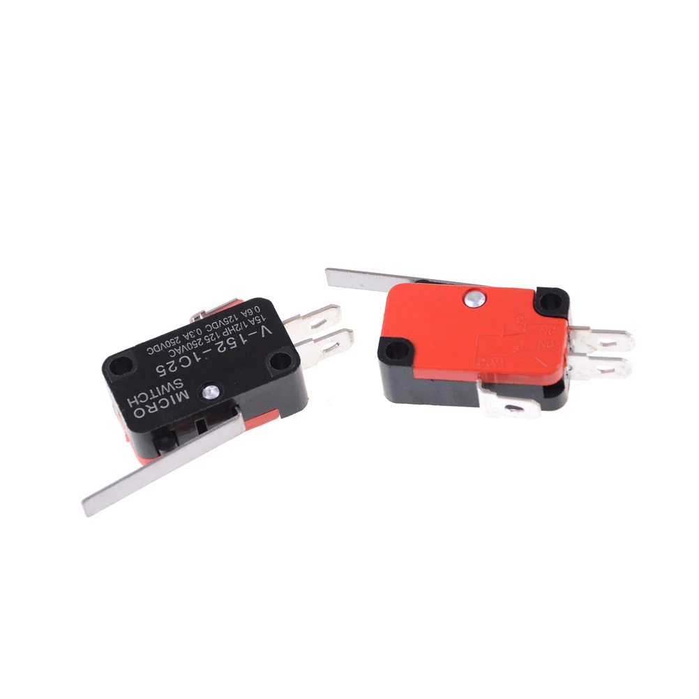 5 шт./лот концевой выключатель V-152-1C25 SPDT 1NO 1NC 3Pin короткие прямые Шарнирный Рычаг