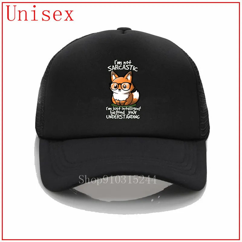 pun fox sarcasm sarcastic nerd smart joke white woman bucket hats panama hat fashion Custom newest Fashion | Аксессуары для одежды