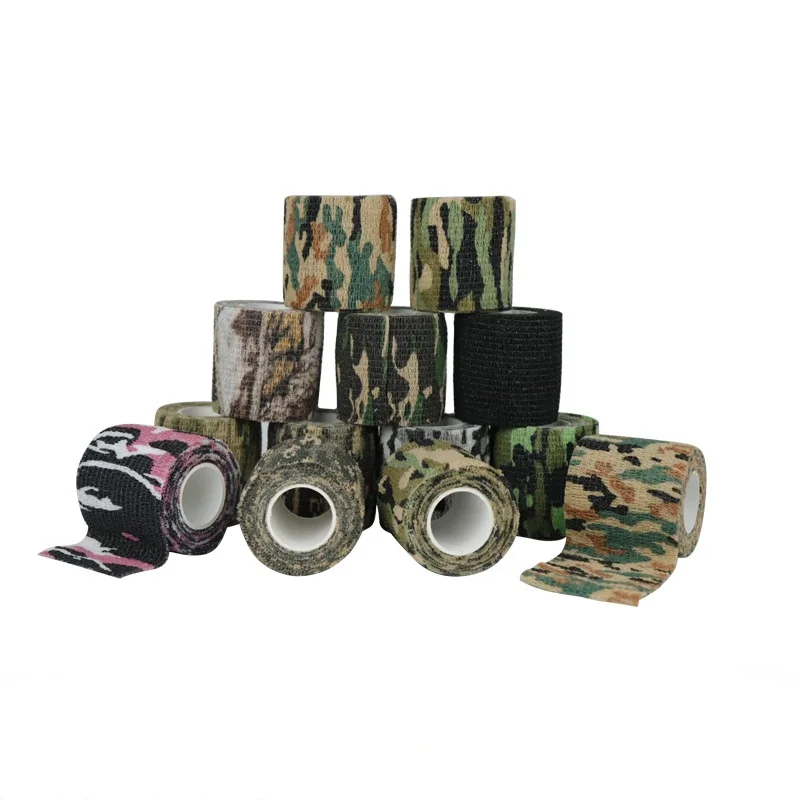 

Self-adhesive Retractable Without Leaving Glue Non-woven Outdoor Camouflage Tape for Hunting and Hunting Camouflage Cycling Tape