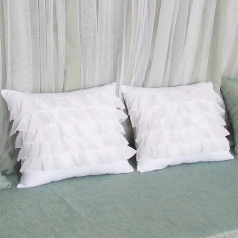 Бесплатная доставка кружевная наволочка принцессы торты слои лотос лист оборки