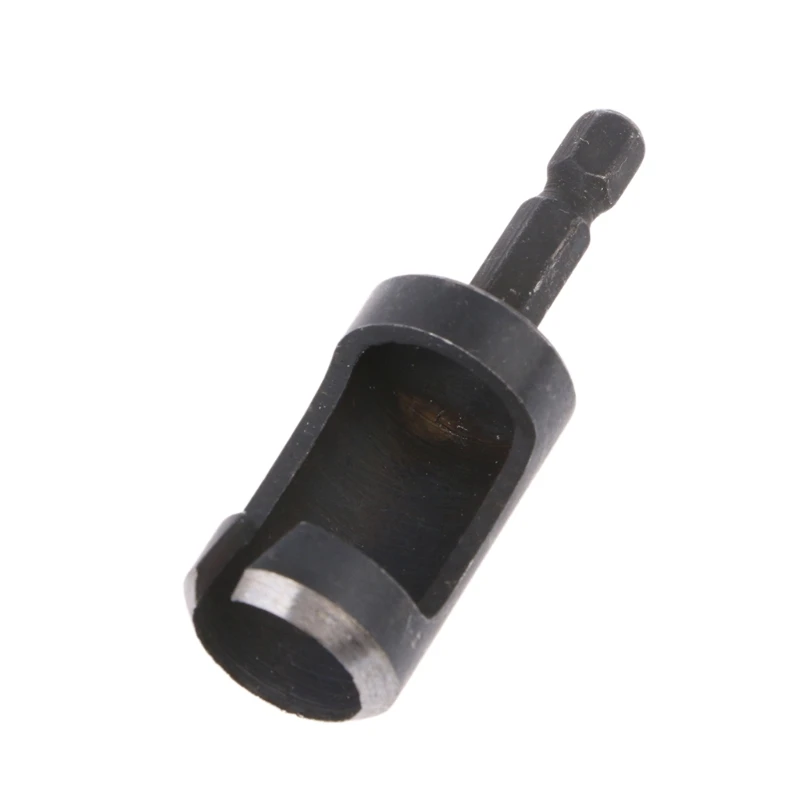 

4Pcs 6-16mm Carbon Steel Step Drill Bit Wood Hex Shank Plug Cutter Cutting Tool
