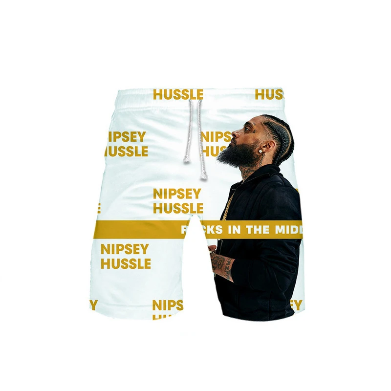 

Rapper nipsey hussle new fashion trend 3d shorts affordable beach essentials