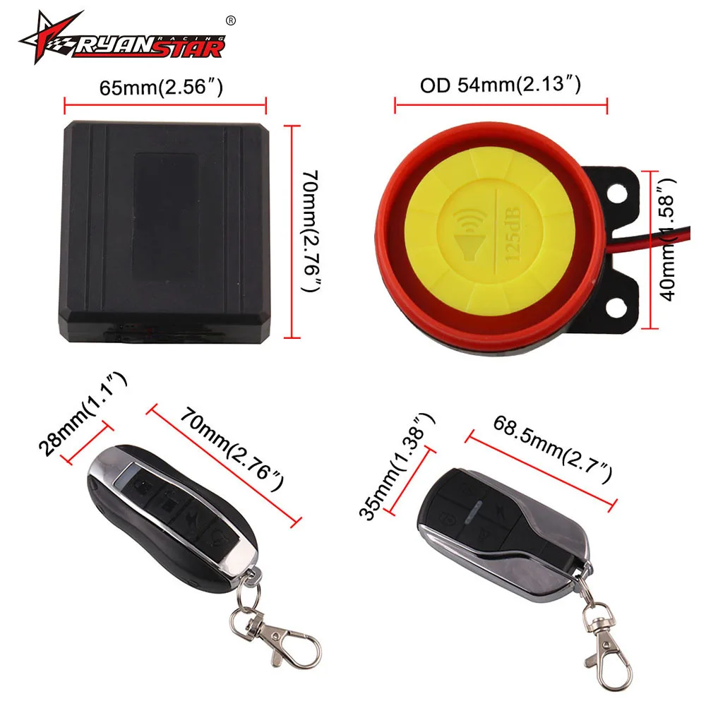 Перекрестная граница Лидер продаж сигнализация против кражи мотоцикла