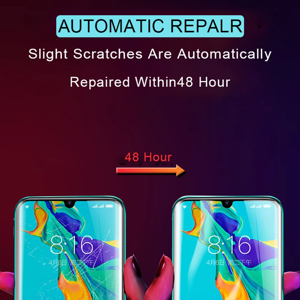 20D Полное покрытие экрана протектор для huawei P20 P30 Lite Pro Гидрогелевая пленка mate 20 30 10