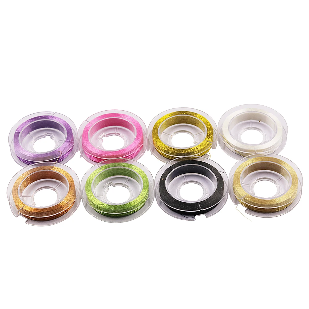 10*80 м металлические нитки для вышивки крестом нитки для вышивки швейная машина линия металлическая пряжа тканая линия DIY Швейные аксессуары