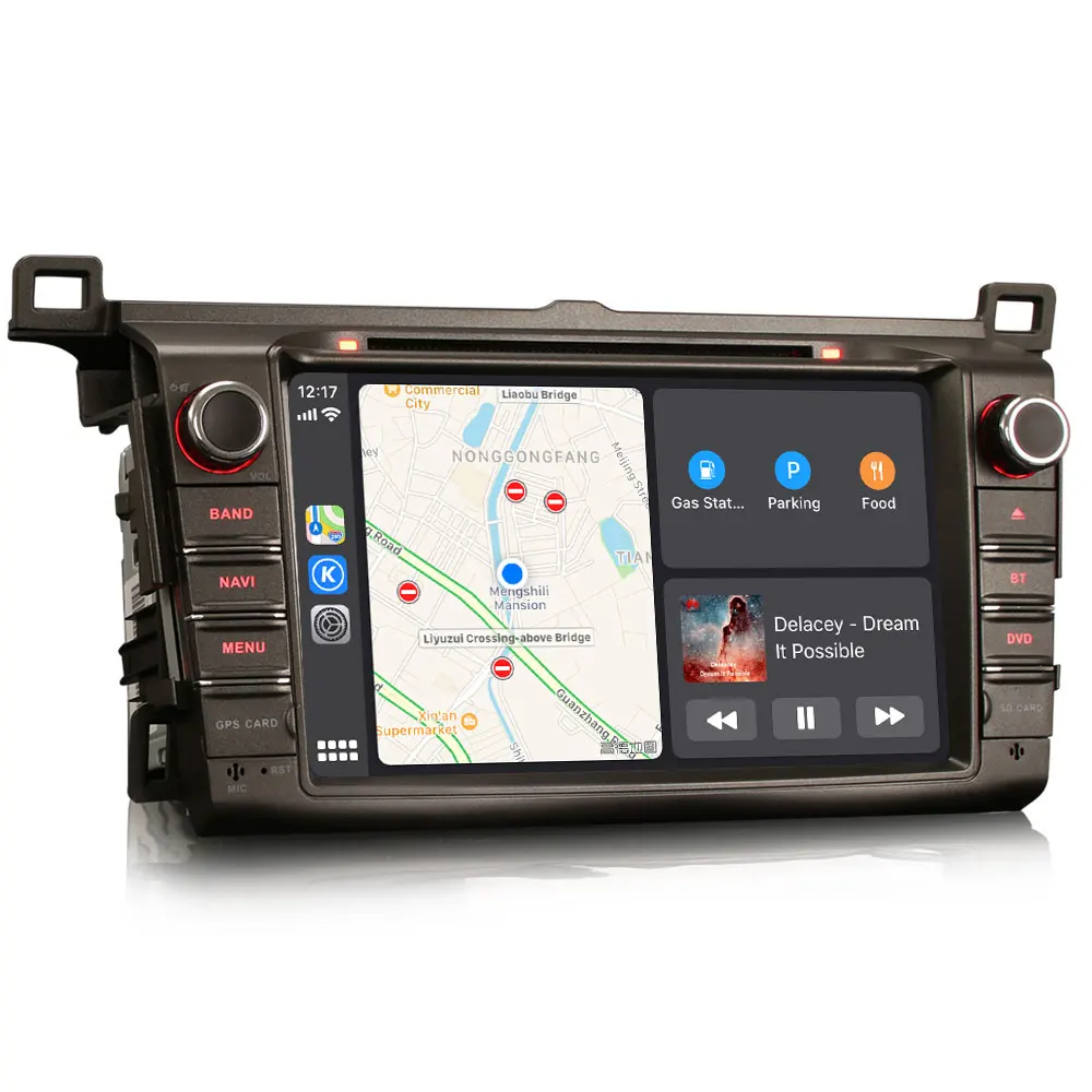 Автомобильный мультимедийный плеер CarExc Android 9 0 с CarPlay для Toyota RAV4 2012 2016 Авторадио GPS