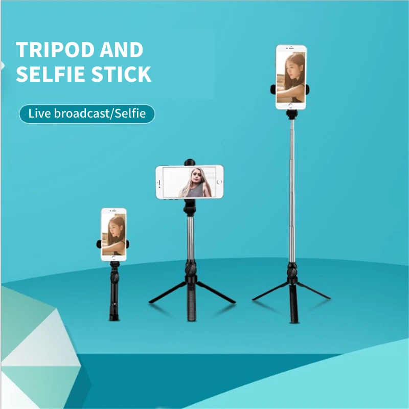 

Беспроводная Bluetooth селфи-палка 3 в 1, селфи-палка для iPhone, Android, Huawei, складной ручной монопод, удаленное управление затвором, раздвижной мини-тр...