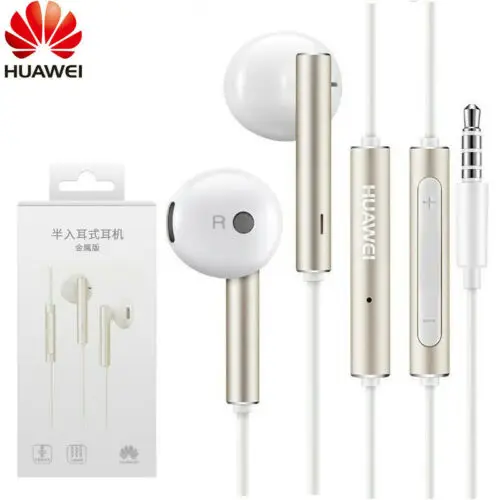 Наушники Huawei AM 116 с микрофоном фирменная металлическая гарнитура регулятором