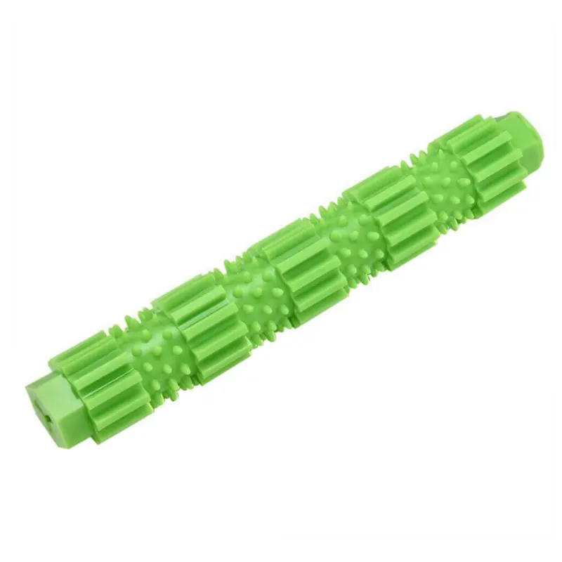 Dog Toothbrush Durable Chew Toy Stick Soft Rubber Tooth Cleaning Point Massage Toothpaste Pet Molar Supplies | Дом и сад