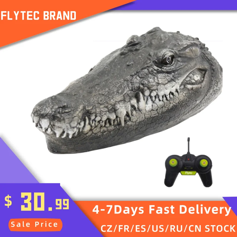 Flytec V005 2 4 ГГц Моделирование RC крокодил лодка 15км/ч Дистанционное Управление для