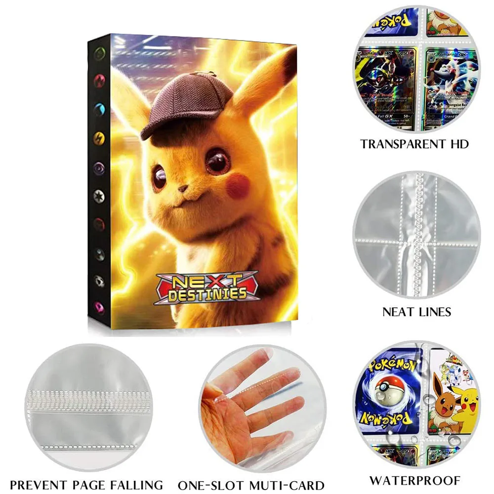 432 шт. альбом Покемон карты книги связующее Detective Pikachu Карта Папка загружены