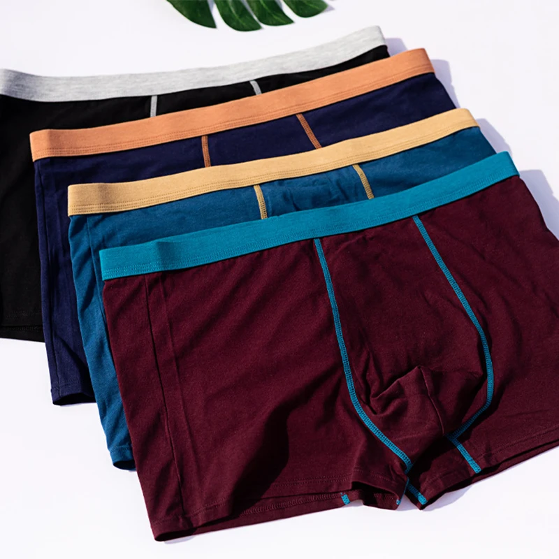 

100KG Large Size Loose Men Underwear Male Panties Cotton UnderPants Man Boxers Big Size Breathable Seamless Men's Panties 5XL