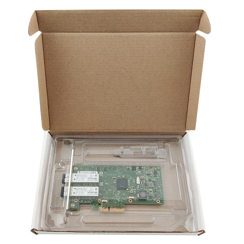 I350-F2 PCI Express двухпортовый гигабитный Ethernet сетевой адаптер карта волоконно-оптический сервер Intel I350 NIC