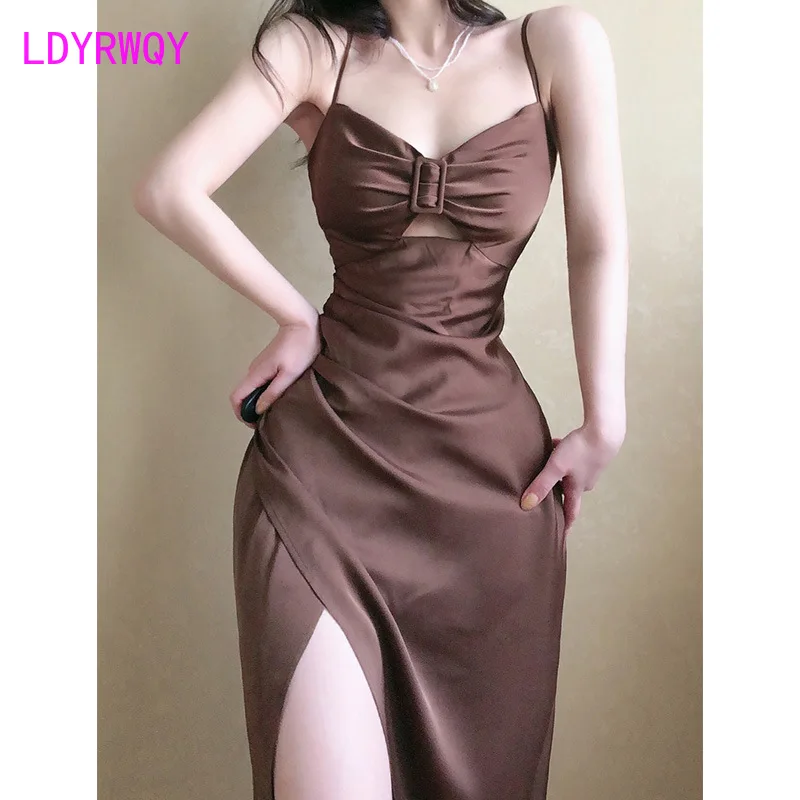 

2022 French style sling dress women's new tube top temperament