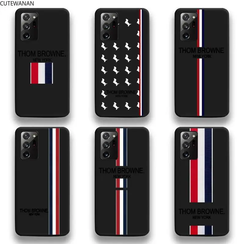

Thoms Brownes Phone Case For Samsung Galaxy Note20 ultra 7 8 9 10 Plus lite M51 M21 M31S J8 2018 Prime
