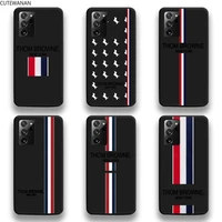 thoms brownes phone case for samsung galaxy note20 ultra 7 8 9 10 plus lite m51 m21 m31s j8 2018 prime
