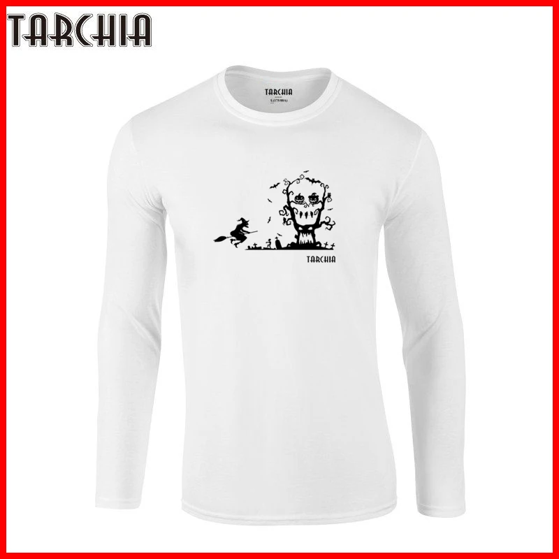 TARCHIA 2021 Модные мужские размера плюс футболка для фитнеса с длинным рукавом