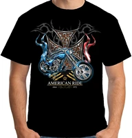 american ride chopper biker motorcycle bobber t shirt summer cotton short sleeve o neck mens t shirt new s 3xl