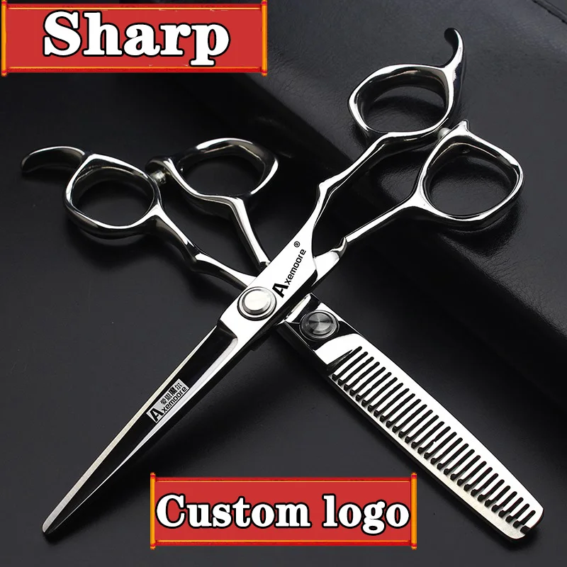Axemoore 6 дюймов Профессиональные Парикмахерские ножницы Chunker для волос Набор