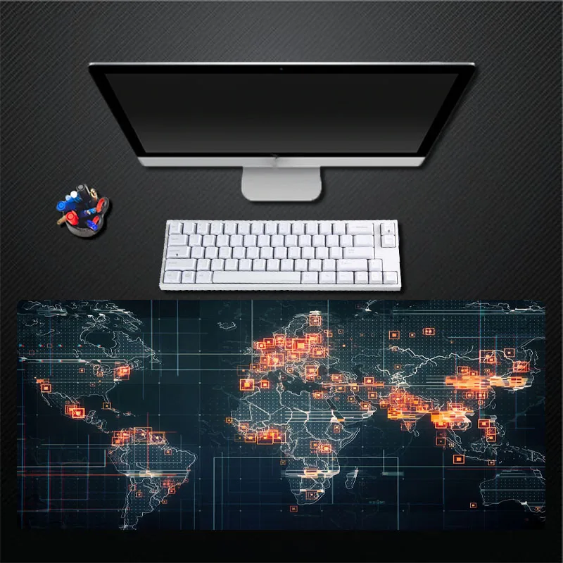 Супер размер утолщенная 400X900 карта мира игра лучшая скорость коврик для мыши