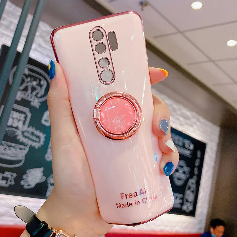 Luxury Silicone Case For Xiaomi Redmi Note 8 PRO phone Case For Redmi Note8 Cover Shockproof Stand Holder Case Redmi Note8 PRO