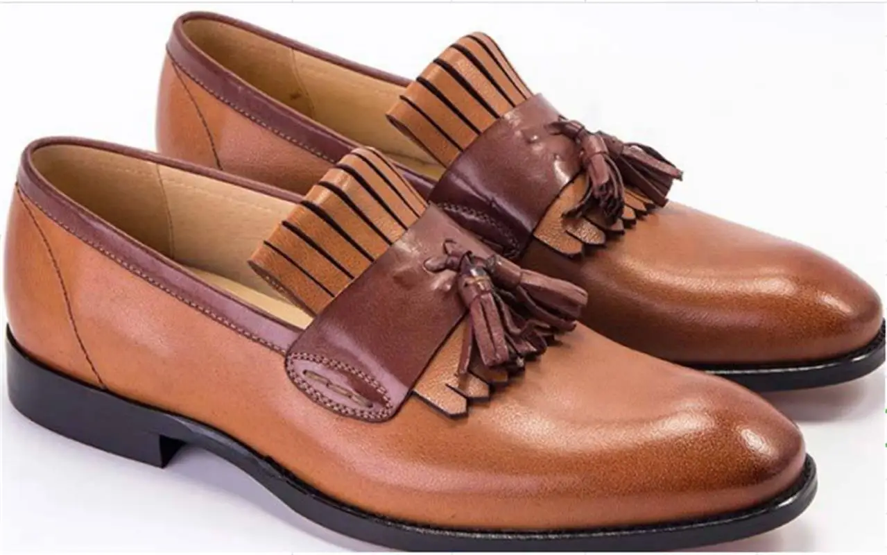 

Мужские кожаные туфли, новые мужские туфли с низким верхом и бахромой, модные мужские туфли, Модная молодежная обувь на весну и осень 2022