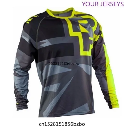 

Male Long Moto Jersey DH MX Mountain Bike SE Pro moto Jersey/Motocross T Shirt Clothes Clothing Top DH MX GP RBX MTB #17 FXR