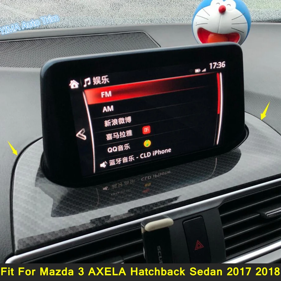 Lapetus для Mazda 3 AXELA хэтчбек седан 2017 2018 ABS Авто Стайлинг приборной панели навигации GPS
