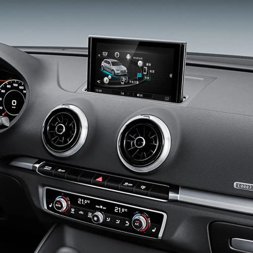 7 дюймов IPS сенсорный Экран Android мультимедийный плеер для автомобиля Audi A3 2014-2018 с GPS