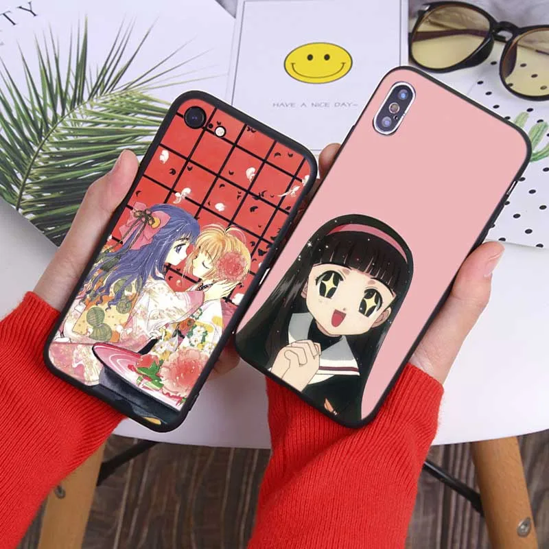 Для iPhone 11 11pro pro max 7 XR X 6S 8 XS MAX 6 plus SE 5s Мягкий силиконовый чехол для телефона cardcaptor